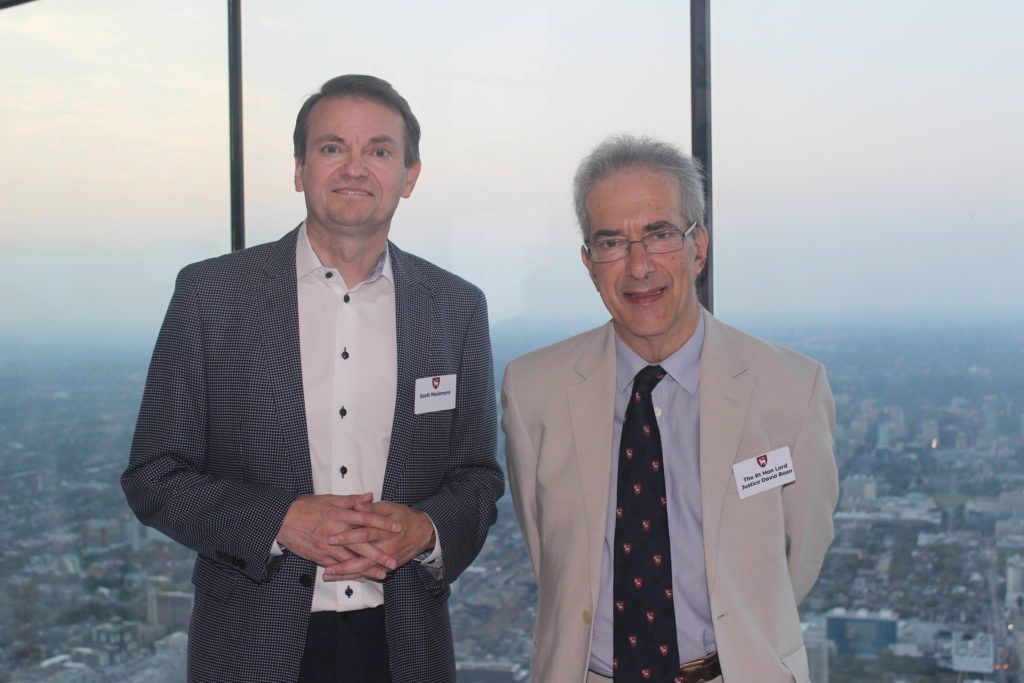 Scott Maidment and Master David Bean at The Advocates’ Society during the Amity Visit to Canada